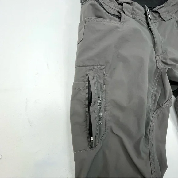 TRUEWERK Women's Gray Cargo Pants Workwear Outdoor Rugged Stretch Size 4 - Picture 3 of 11